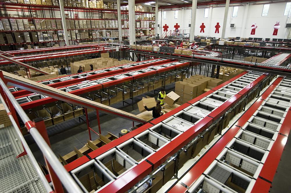 输送与分拣 Loesungen Technologien Lagern Split Tray Sorter - 输送与分拣